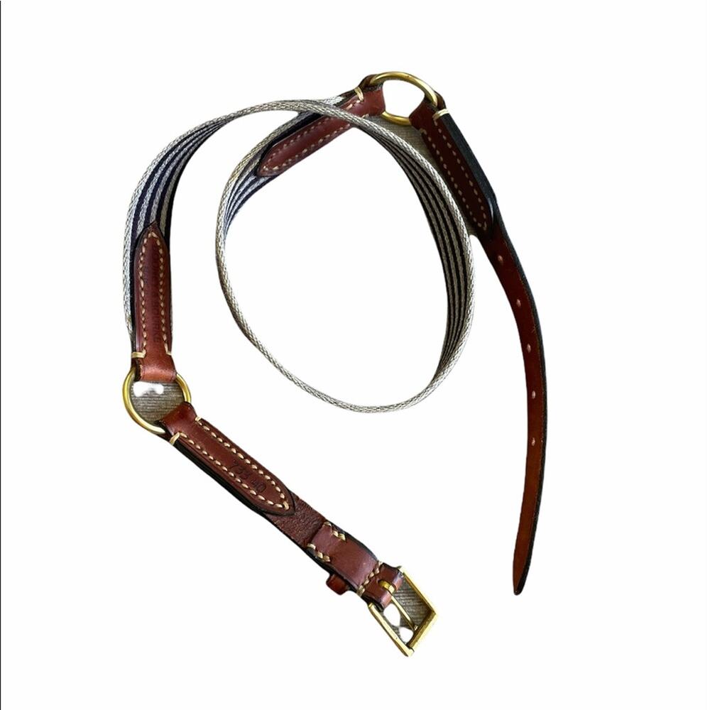 Dooney & Bourke men’s leather/ fabric belt